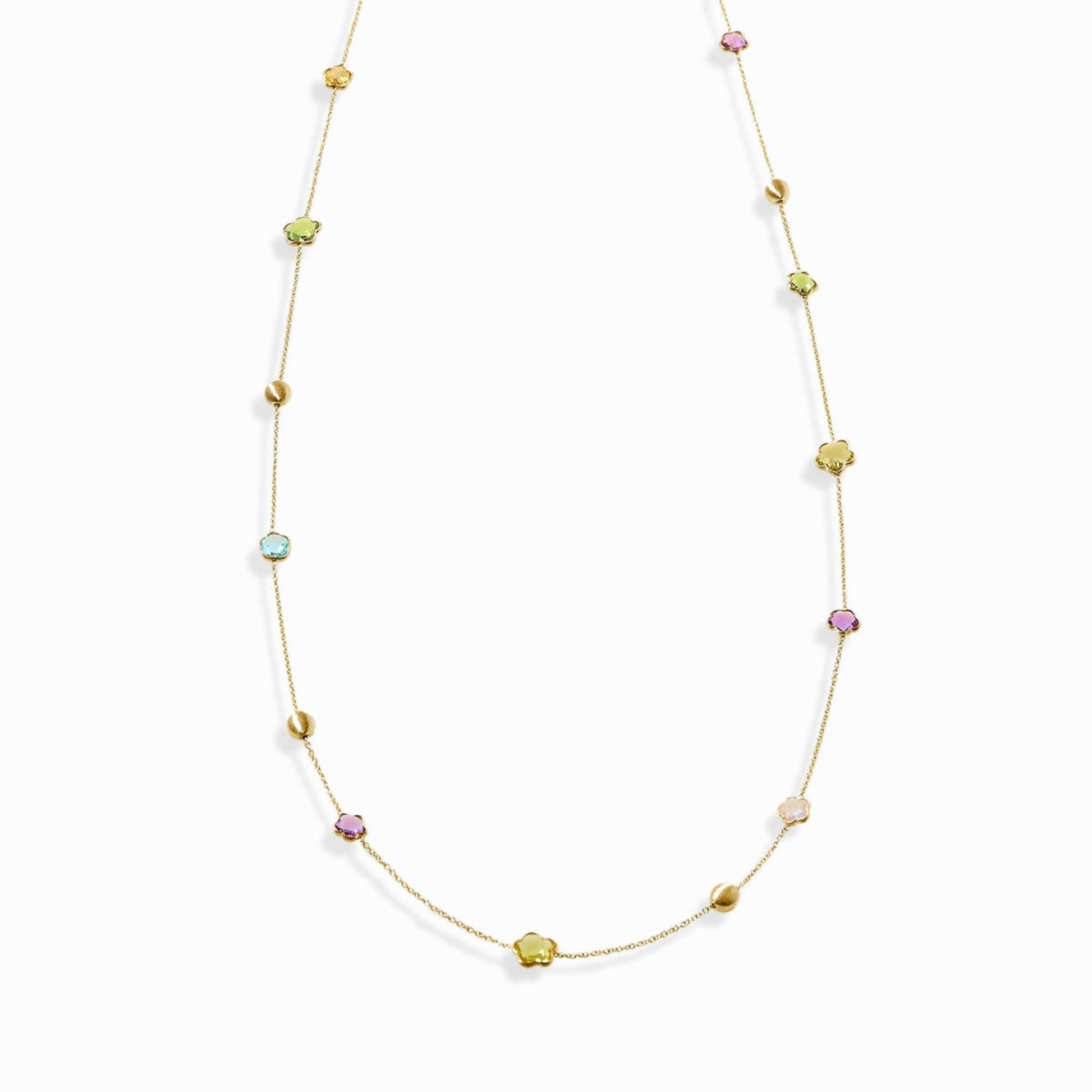 Haus of Dietrich Venezia Flower Multicolor Necklace 