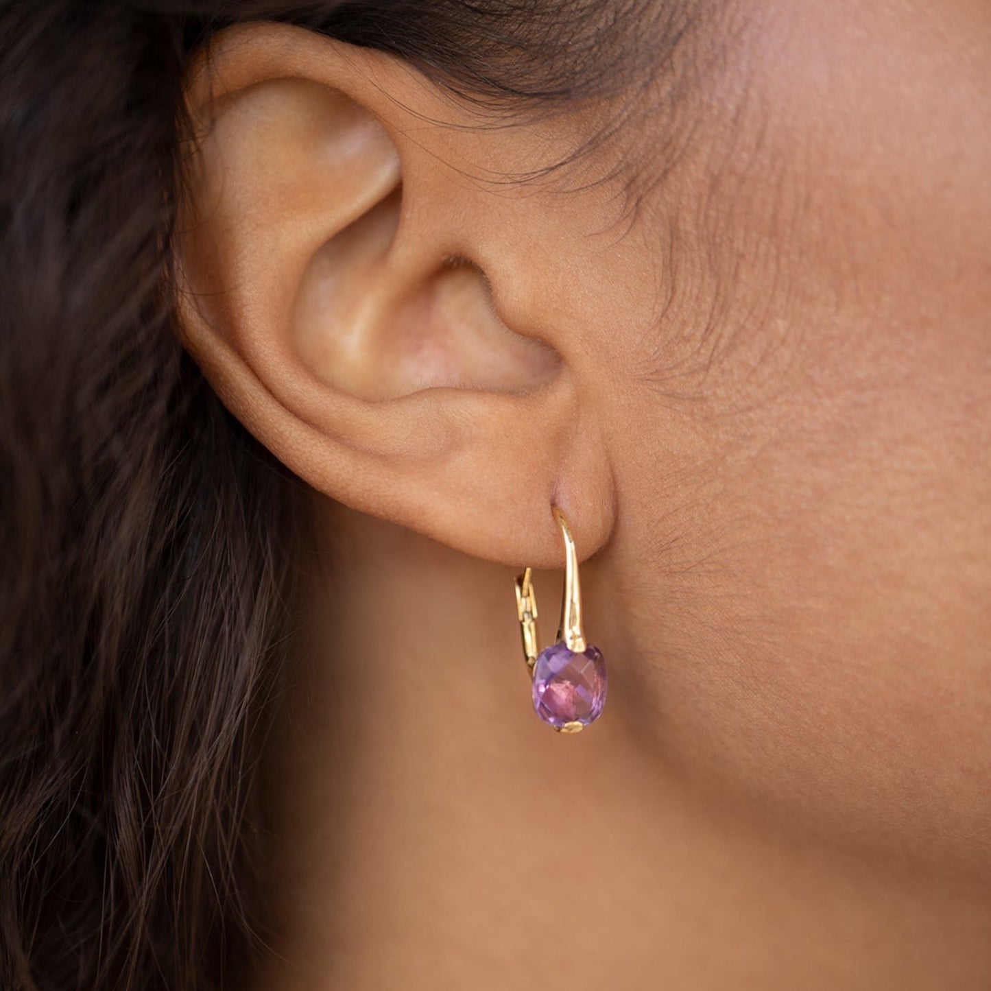 Haus of Dietrich Venezia Amethyst earrings